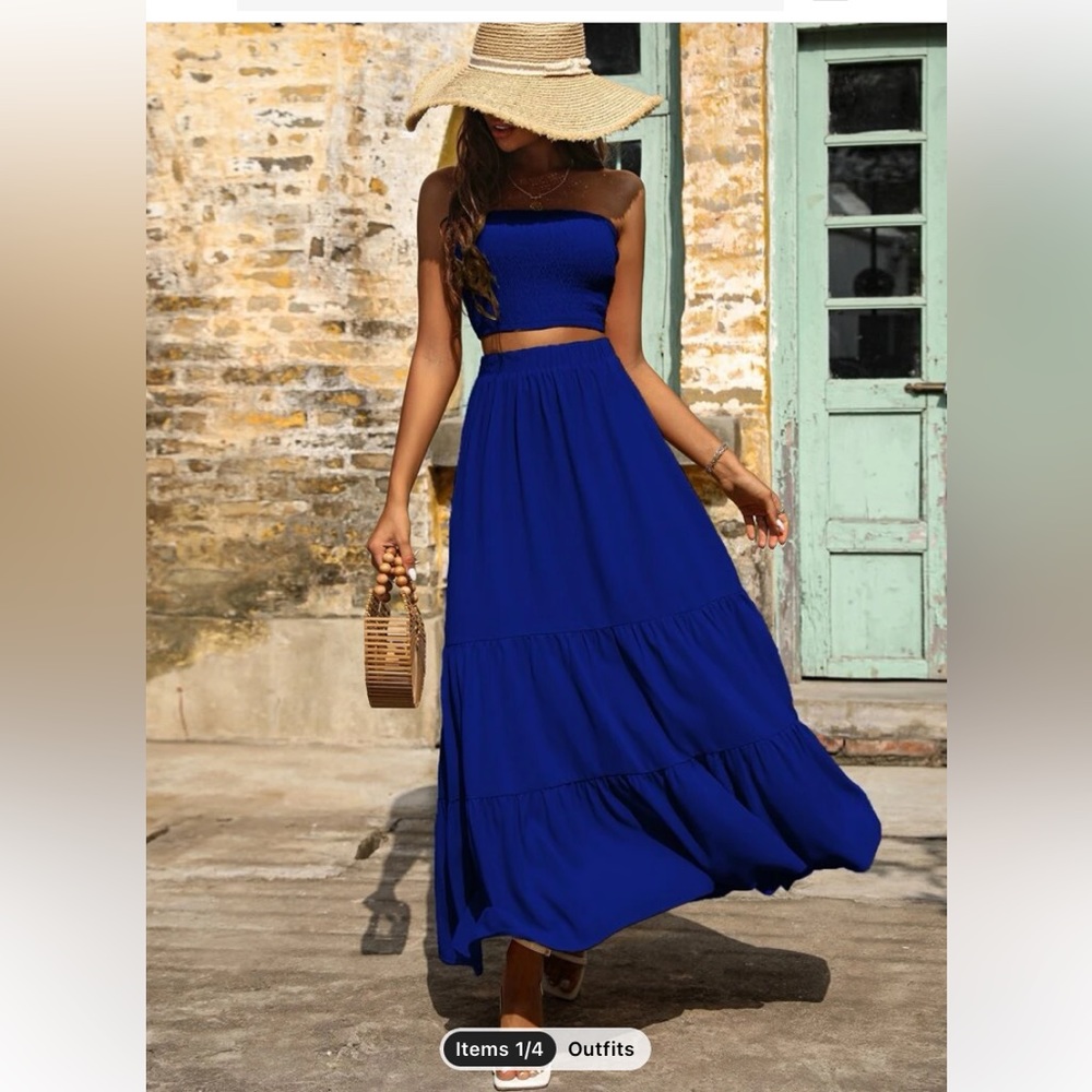 two piece skirt set